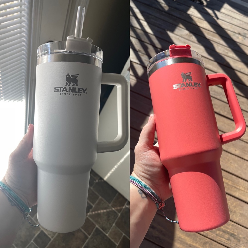 Bundle of Target White & Coral Stanley 40oz Quencher Tumbler